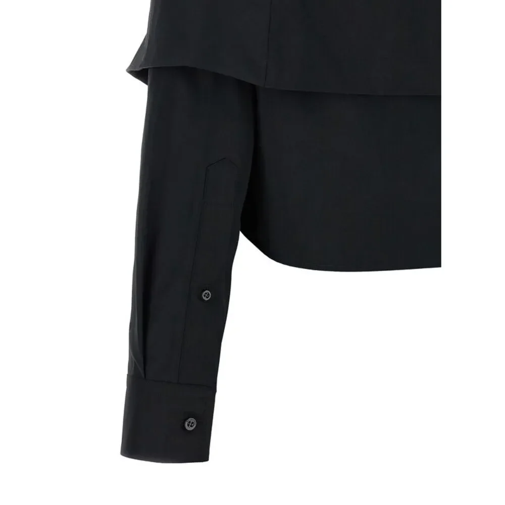 Balenciaga Women's Crop Shirt Off The Shoulder - Picture 4 of 4